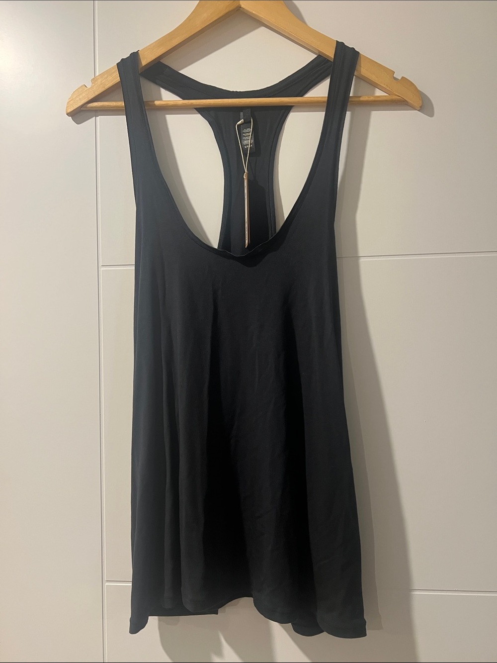 Skims Racerback Tank Black NWT